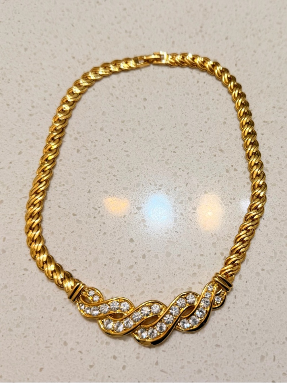 Vintage Napier gold and stone necklace